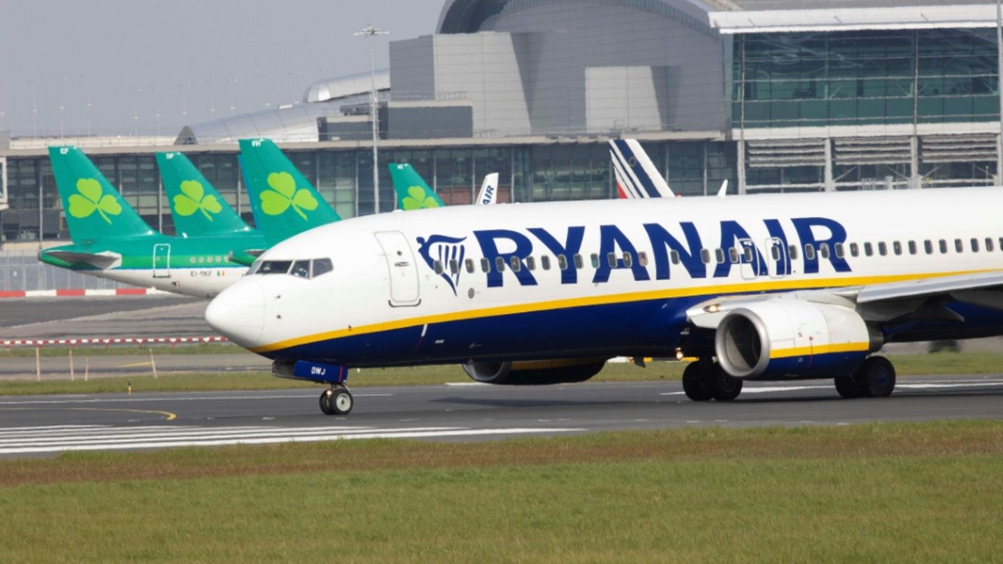 Maschine von Ryanair in Dublin