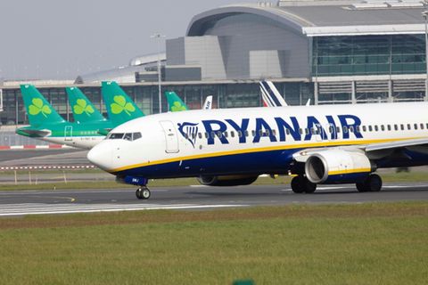 Maschine von Ryanair in Dublin
