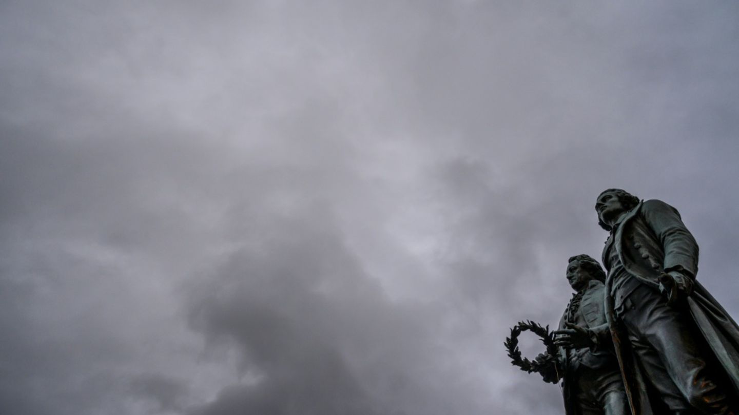 Denkmal von Goethe und Schiller in Weimar
