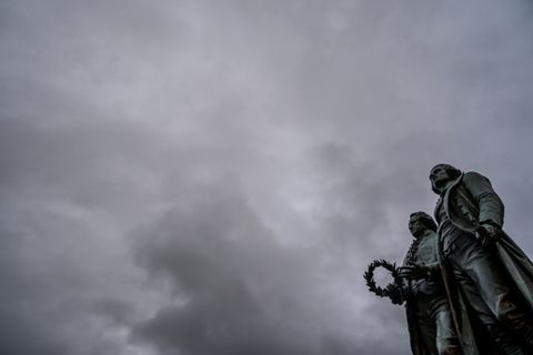 Denkmal von Goethe und Schiller in Weimar