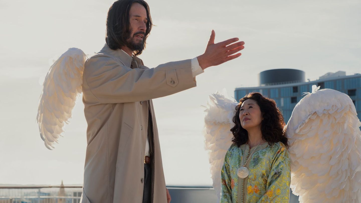 Sympathieträger Keanu Reeves (mit Sandra Oh) spielt in "Good Fortune" einen guten Geist, dem seine Aufgaben als Schutzengel aber nicht so richtig gelingen wollen.
