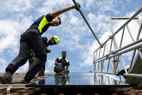 Installation einer Solaranlage