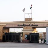 Rafah, Ägypten. Blick auf den Grenzübergang Rafah. Israel hat nach eigenen Angaben einer eingeschränkten Wiedereröffnung des Grenzübergangs an der Grenze des Gazastreifens zu Ägypten zugestimmt