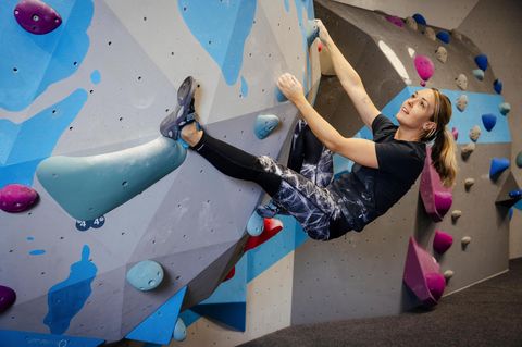 Vertriebsexpertin Jana Gese, 37, in der Boulderwelt Hamburg (Aufmacher beste Arbeitgeber)