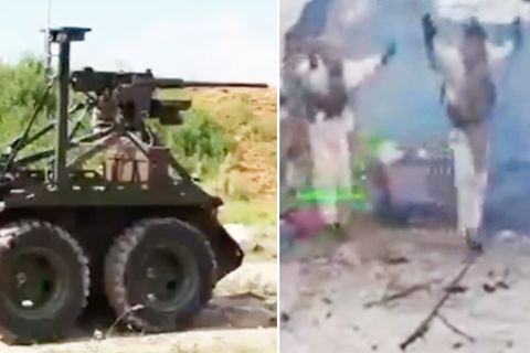 Drei russische Soldaten kapitulieren vor ukrainischer Bodendrohne