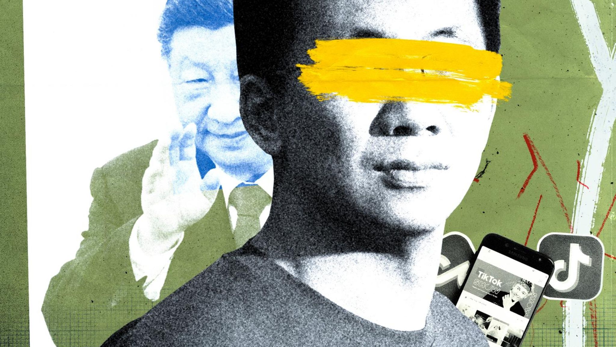 Collage mit Zhang Yiming — Der Gründer von Bytedance, dem Mutterkonzern von Tiktok