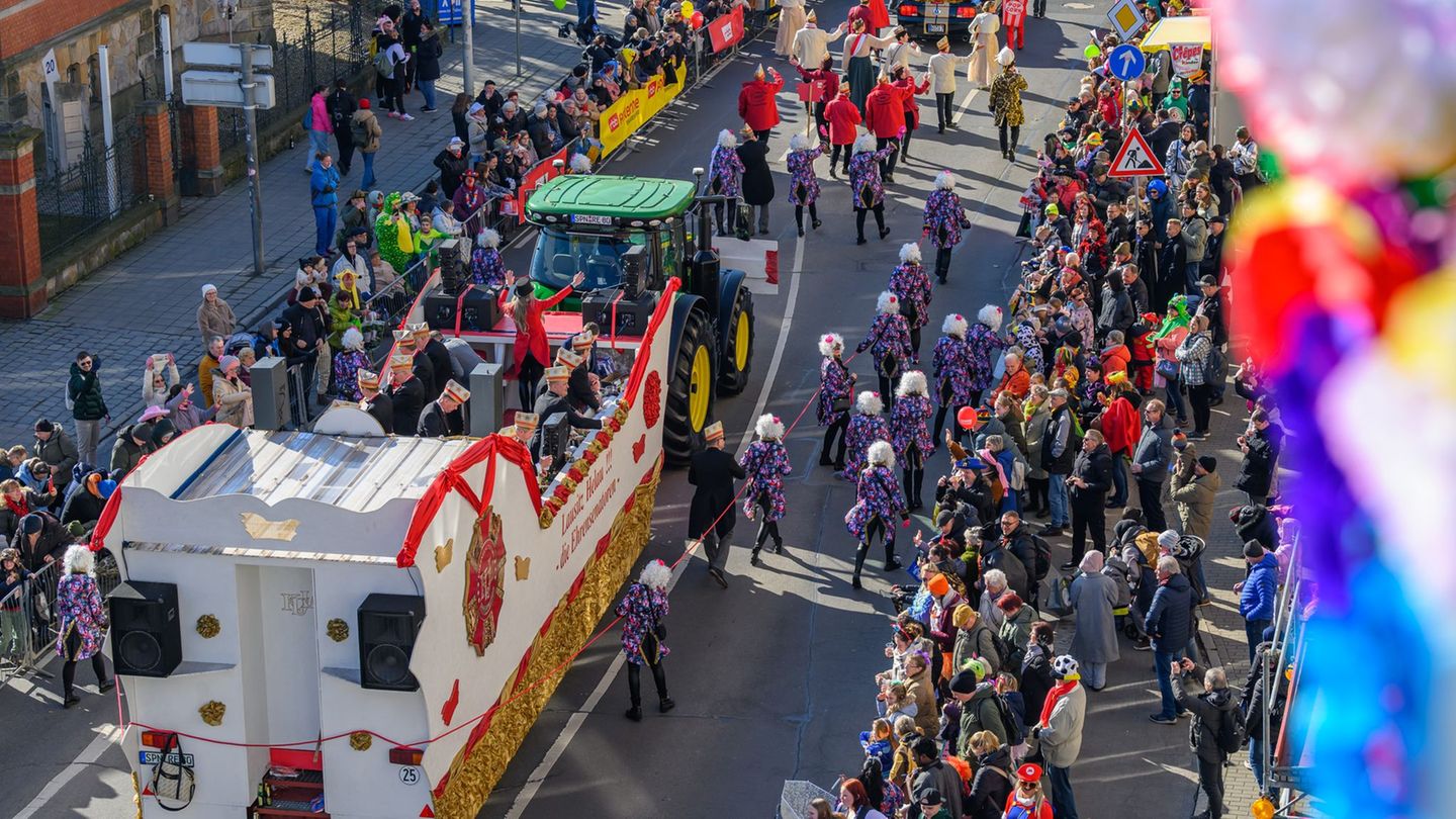 Auch dieses Jahr werden wieder viele Besucher zum Karnevalsumzug in Cottbus erwartet. (Symbolfoto) Foto: Patrick Pleul/dpa