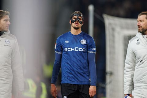 Musste verletzt vom Feld: Joel Felix. (Archivbild) Foto: Friso Gentsch/dpa