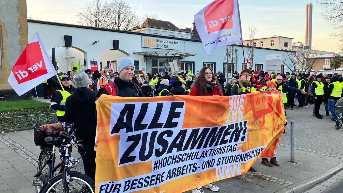 Die Warnstreiks im Öffentlichen Dienst der Länder gehen weiter. (Archivbild) Foto: Volker Danisch/dpa