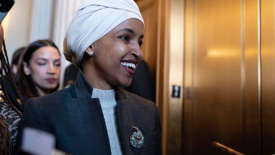 Ilhan Omar: US-Präsident Donald Trump greift die linke Abgeordnete verbal immer wieder heftig an