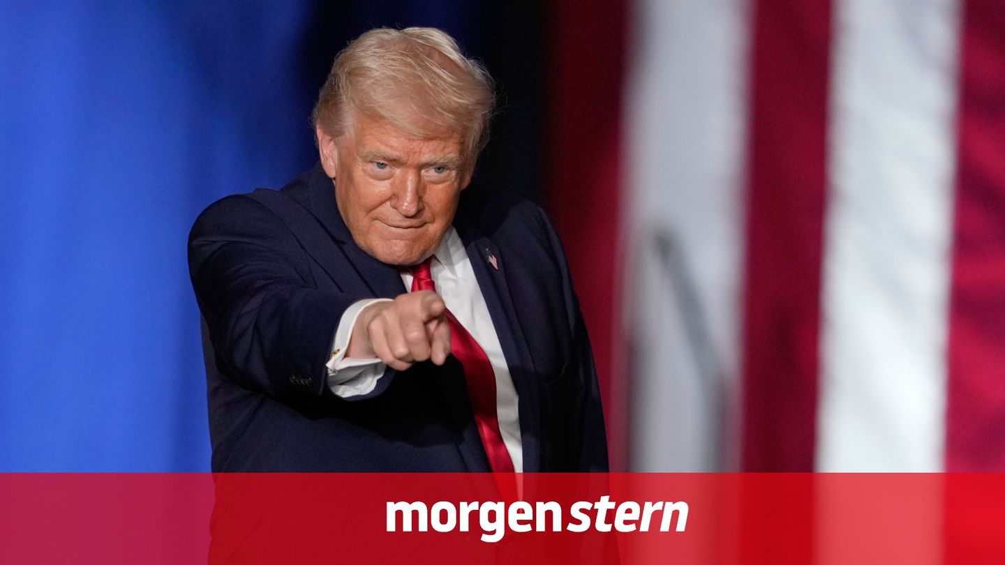 Donald Trump bei einem Wahlkampfauftritt in Iowa