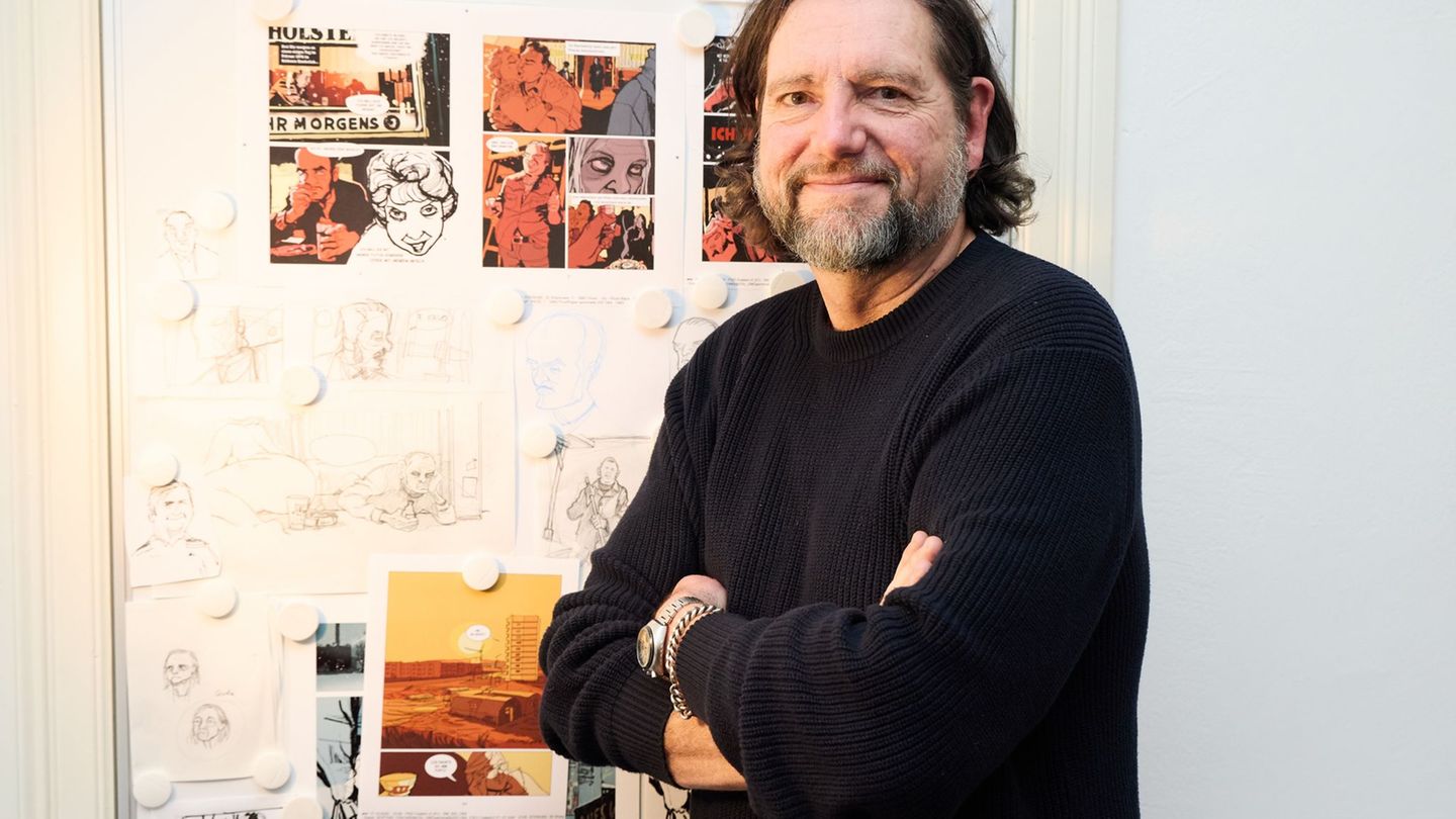 Ully Arndt hat viele Jahre an dem Comic gearbeitet, auch schon, bevor der Film rauskam. Nun hat er ihn veröffentlicht. Foto: Geo