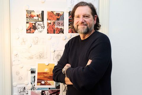 Ully Arndt hat viele Jahre an dem Comic gearbeitet, auch schon, bevor der Film rauskam. Nun hat er ihn veröffentlicht. Foto: Geo