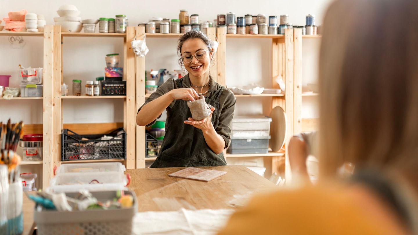 Töpferkurs als Ausgleich