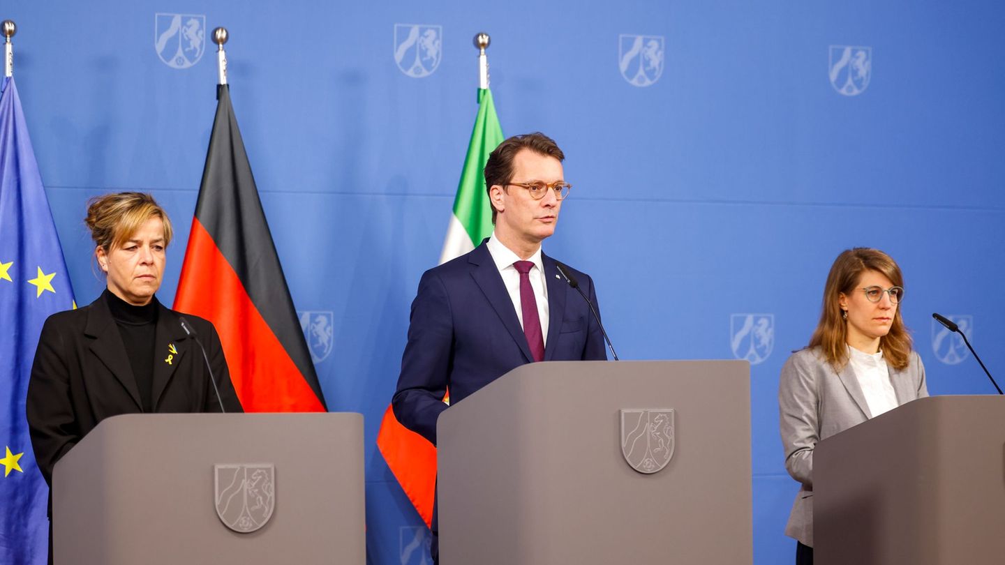 Wüst stimmte dem Rücktritt von Josefine Paul zu. Foto: Thomas Banneyer/dpa