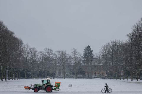 Die Winterdienste haben in Niedersachsen auch am Mittwoch viel zu tun. Foto: David-Wolfgang Ebener/dpa