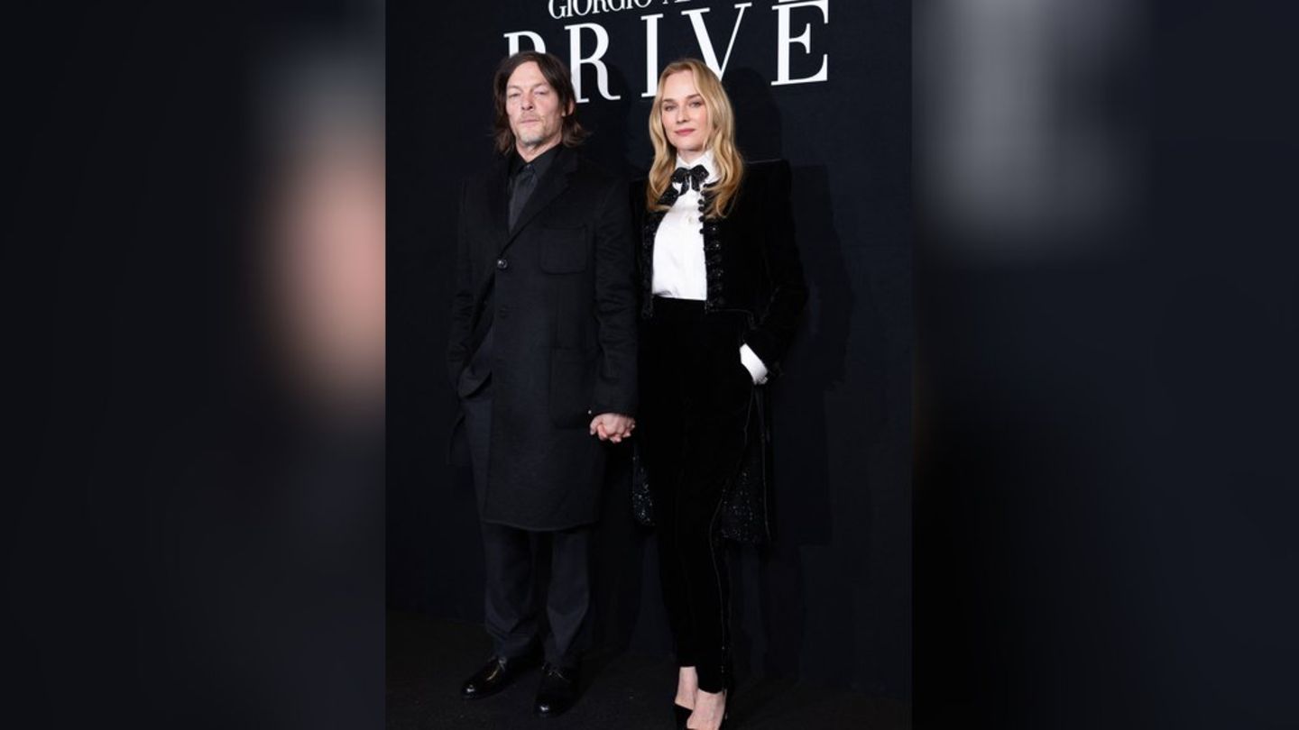 Norman Reedus und Diane Kruger bei ihrem Auftritt in Paris.