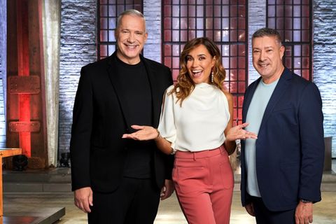 Alexander Hermann (l.) und Jana Ina Zarrella saßen schon gemeinsam am Jurytisch, Joachim Llambi macht das Trio jetzt komplett.