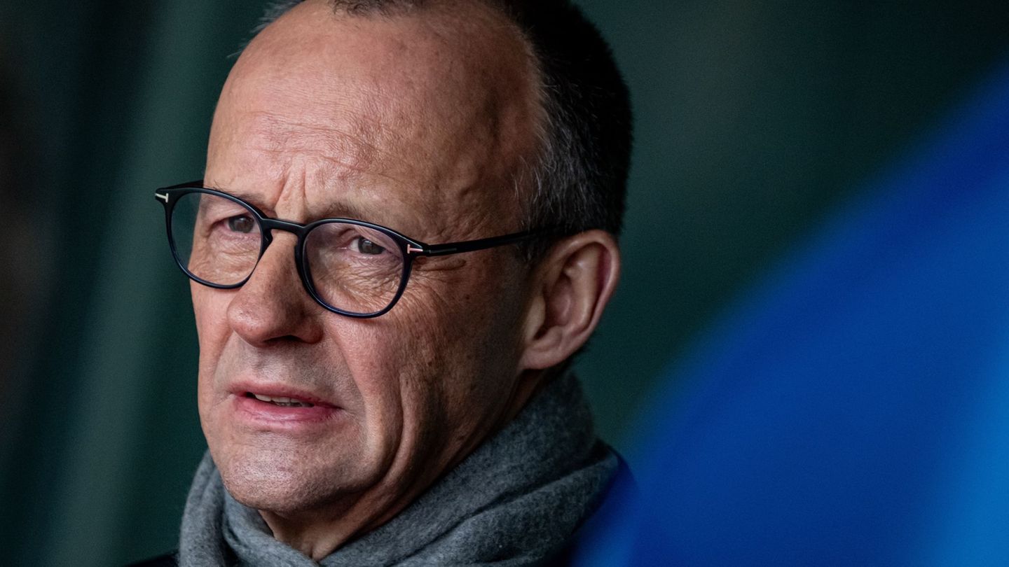 Merz äußert sich aus eigener Anschauungen über die Gesundheit Trumps. Er spricht regelmäßig mit ihm. Foto: Fabian Sommer/dpa