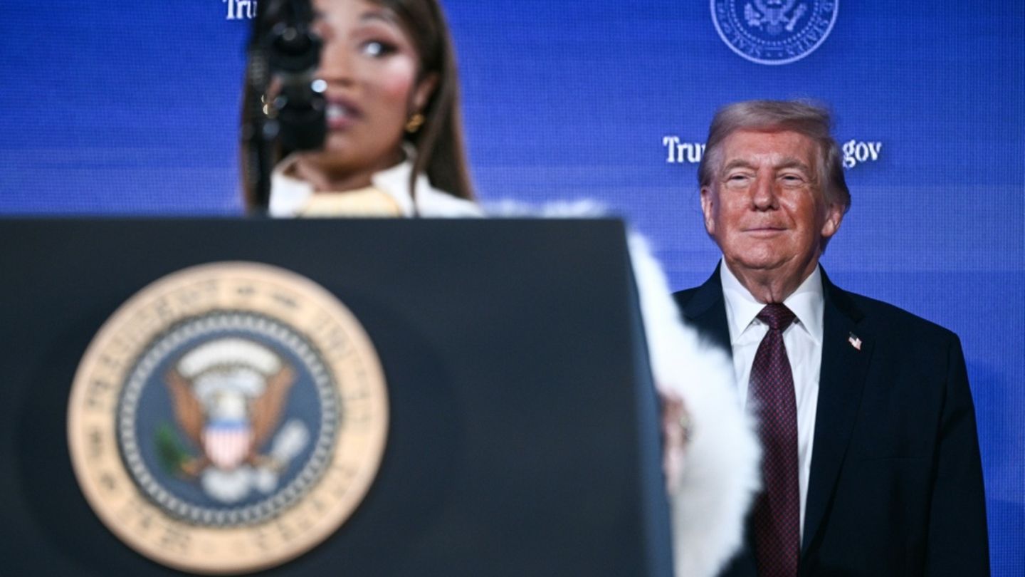 Rapperin Nicki Minaj und US-Präsident Donald Trump