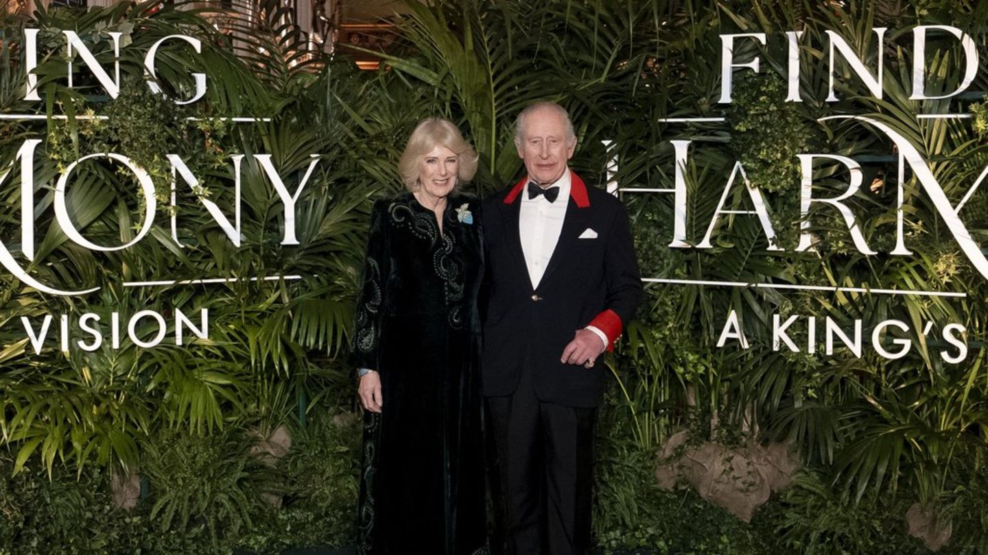 König Charles III. und Königin Camilla luden am Mittwoch zur Premiere der Doku "Natürliches Gleichgewicht: Die Vision eines Kö