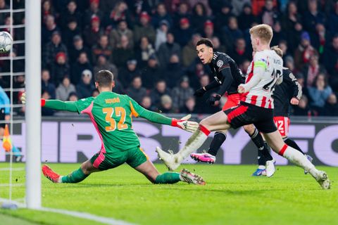 Jamal Musiala trifft für den FC Bayern. Foto: Rolf Vennenbernd/dpa