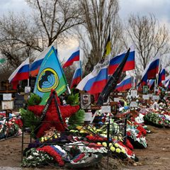 Soldatengräber in Russland