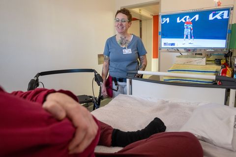 Die neue Pflegeabteilung steht Gefangenen mit Pflegestufe aus Rheinland-Pfalz und dem Saarland offen. Foto: Harald Tittel/dpa