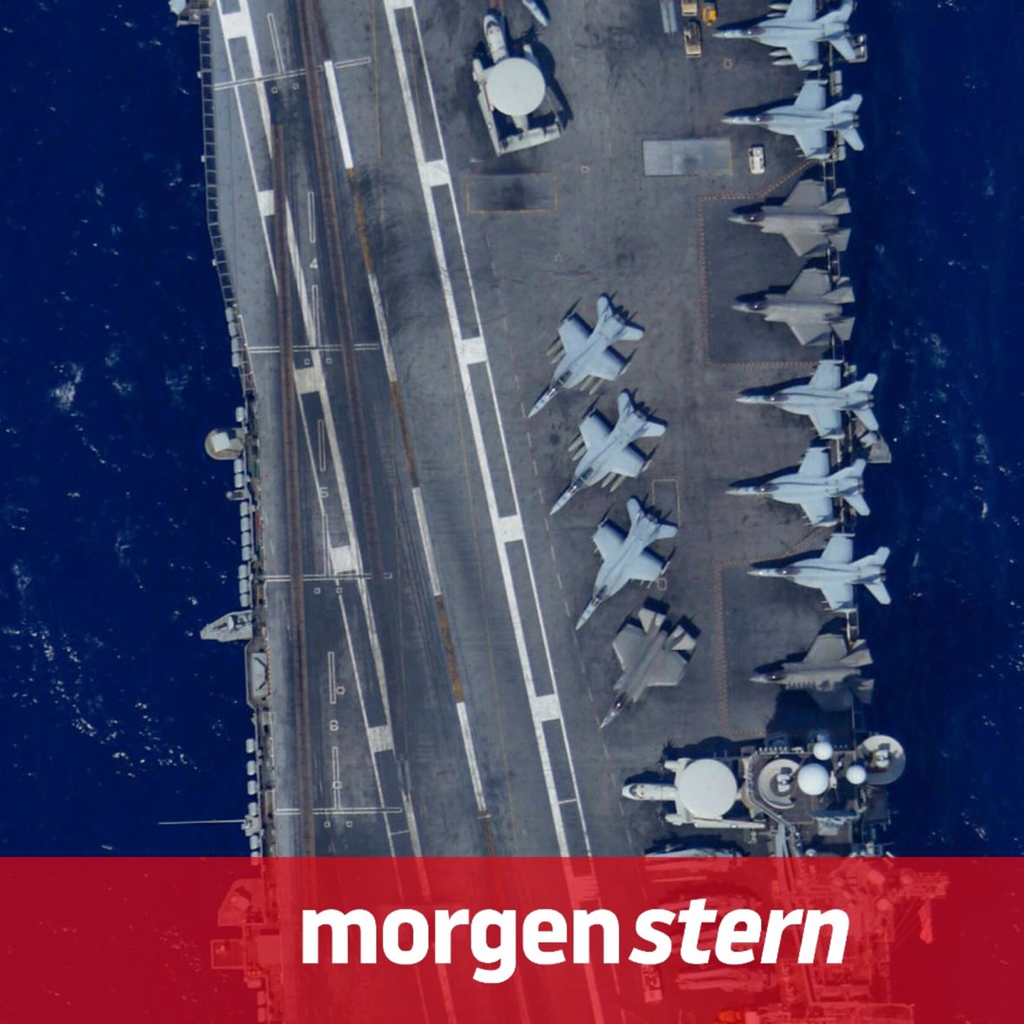 Der US-Flugzeugträger Abraham Lincoln von oben: Eine "riesige Armada" sei unterwegs Richtung Iran, sagte US-Präsident Trump