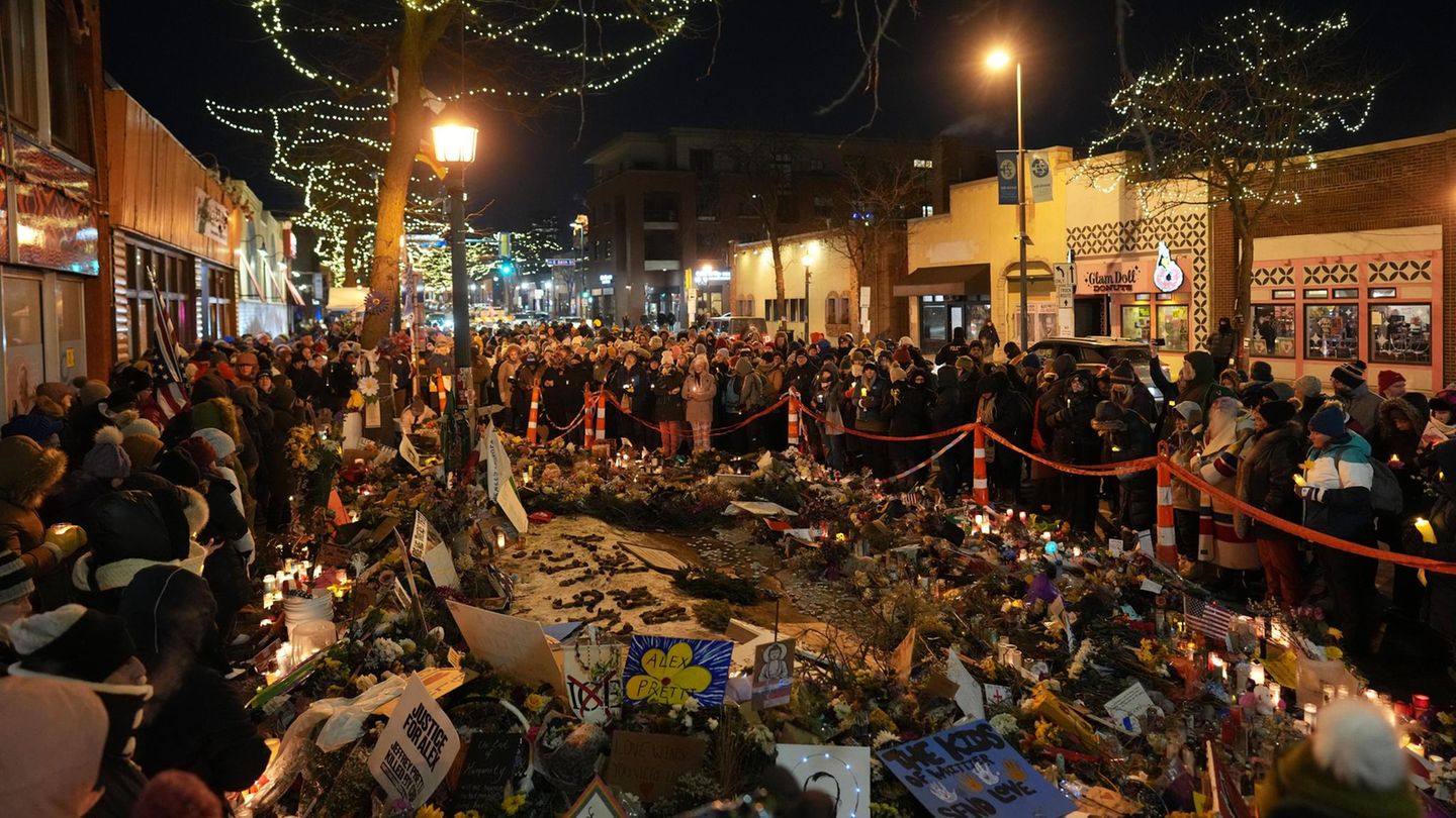 Mahnwache für Alex Pretti in Minnneapolis