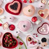 Herz Gourmet-Profitopf aus Gusseisen mit Herzknopf