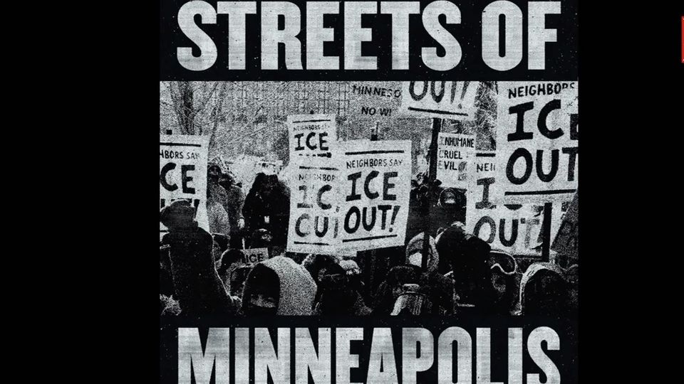 Cover von Bruce Springsteens Song "Streets of Minneapolis"