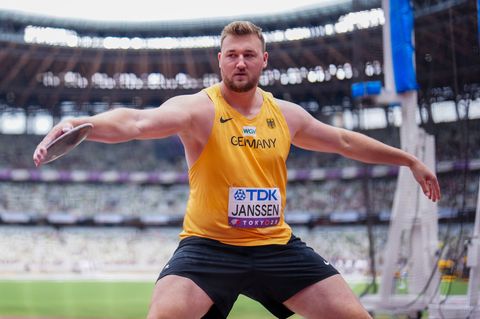 Diskuswerfer Henrik Janssen hat auf Wettbewerbe bei der Leichtathletik-WM in Tokio gewettet. (Archivbild) Foto: Michael Kappeler