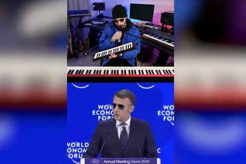 Emmanuel Macrons Rede geht dank eines Tik-Tok-Remixes viral.