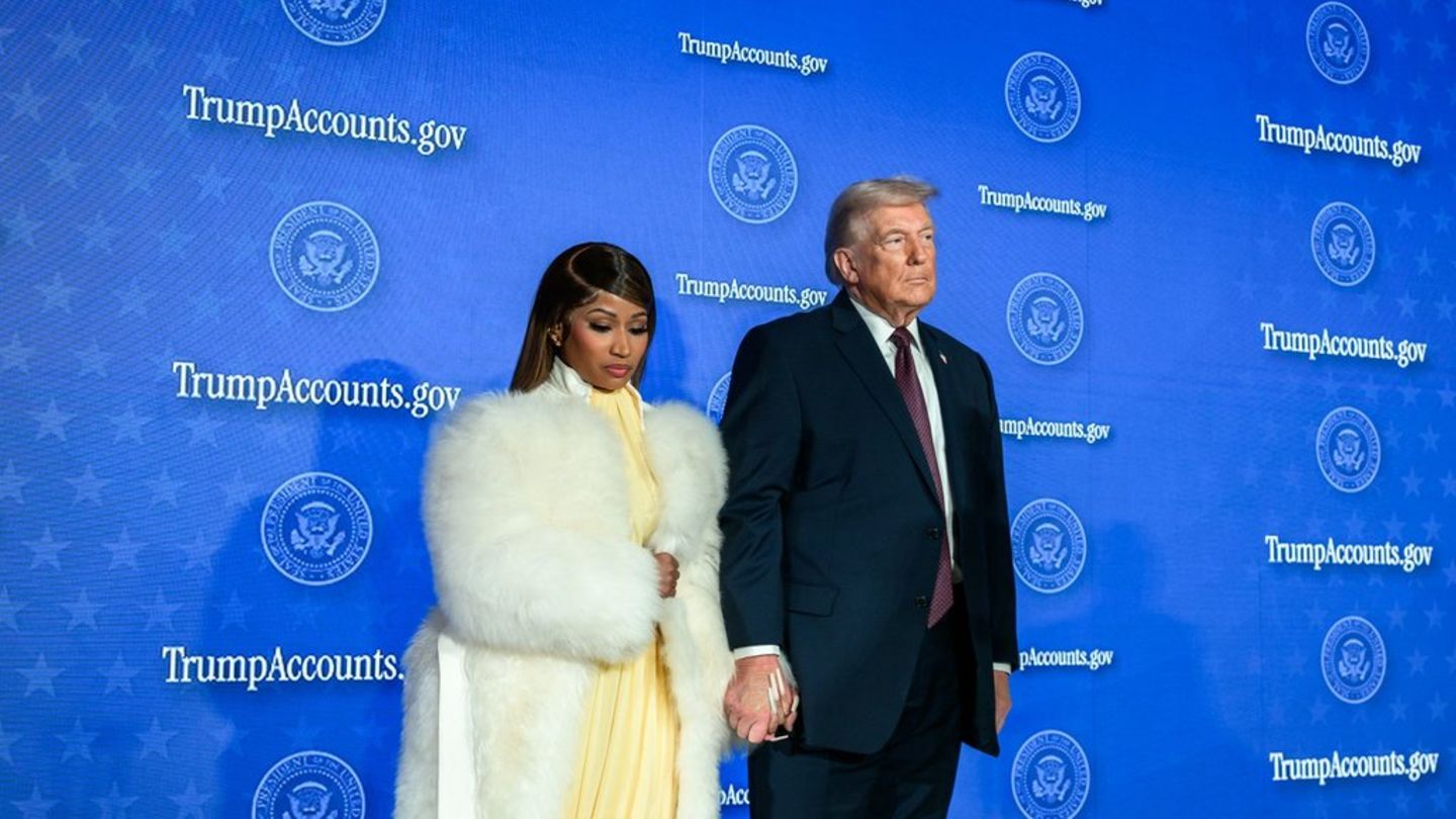 'Nicki Minaj trat am Mittwoch mit Donald Trump auf.