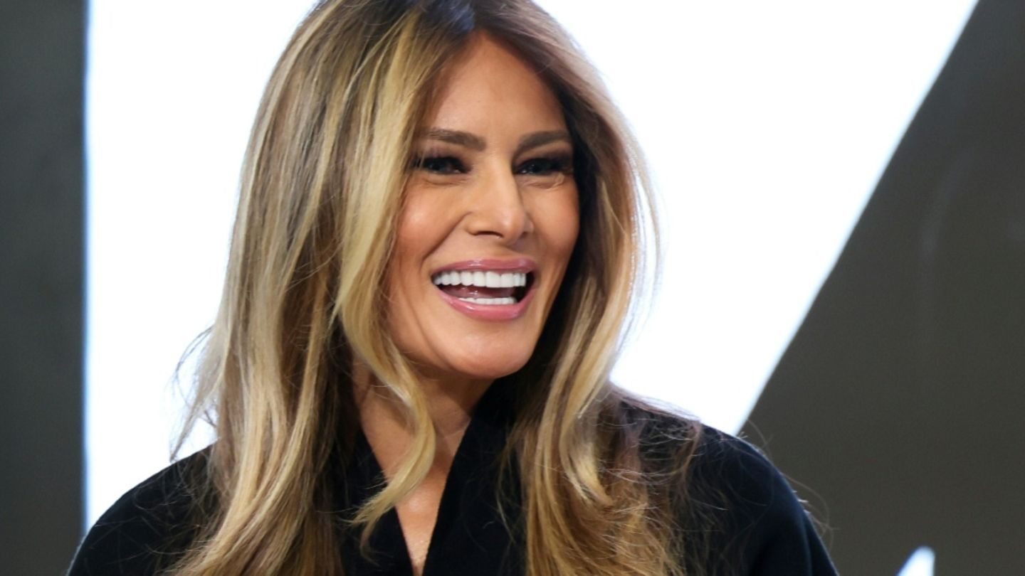 Melania Trump am Mittwoch in der New Yorker Börse