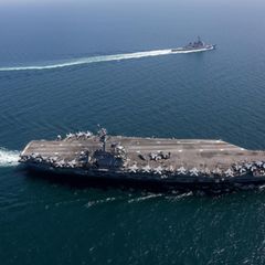 Auch der Flugzeugträger USS Abraham Lincoln ist in Reichweite des Iran in Stellung gegangen