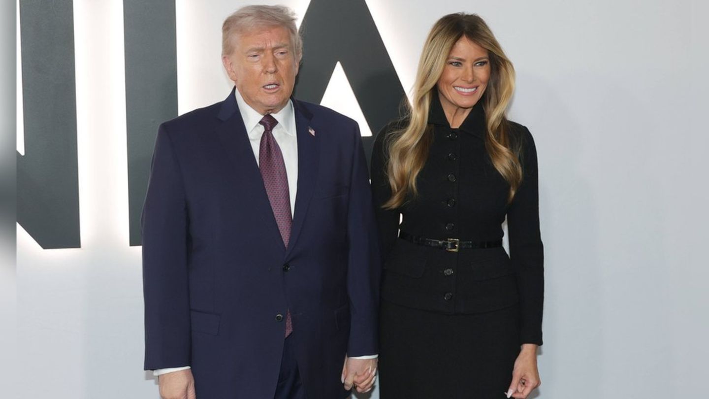 US-Präsident Donald Trump mit First Lady Melania Trump bei der Premiere von "Melania" in Washington.