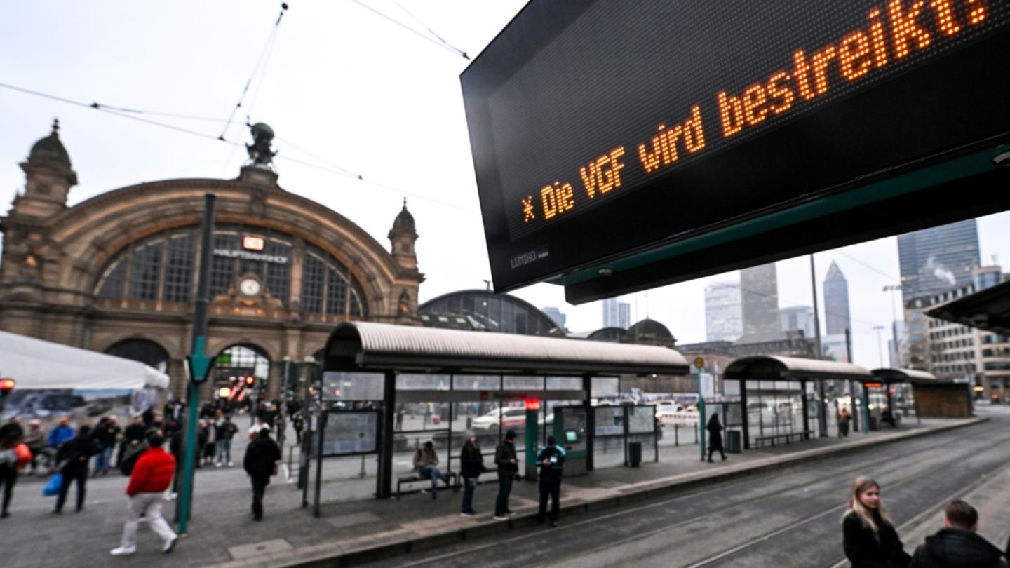 Streik bei der Frankfurter Verkehrsgesellschaft (VGF)