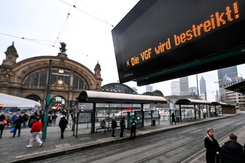 Streik bei der Frankfurter Verkehrsgesellschaft (VGF)