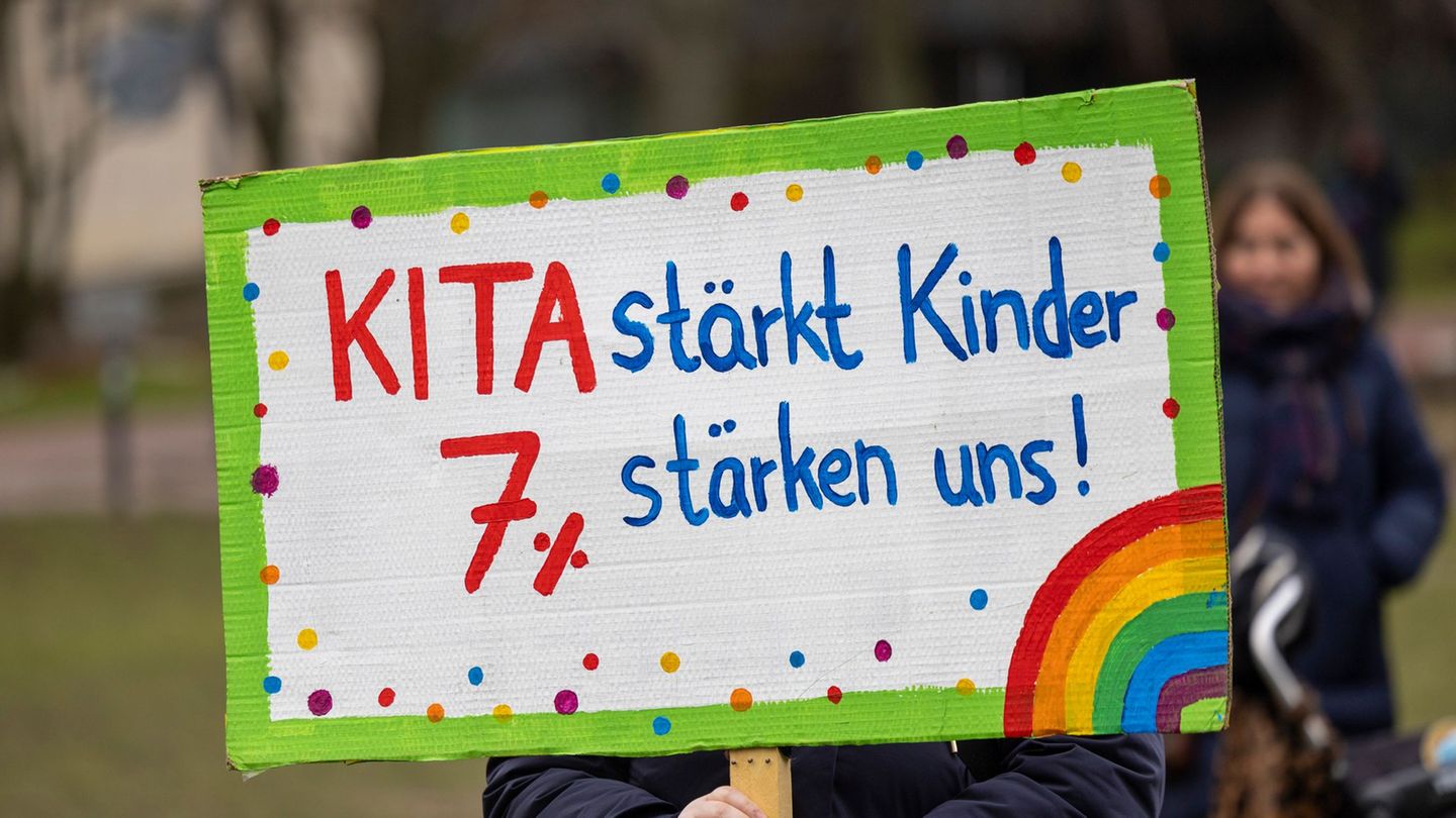 Das umstrittene neue Kita-Gesetz in NRW hat zu breiten Protesten geführt. Foto: Thomas Banneyer/dpa