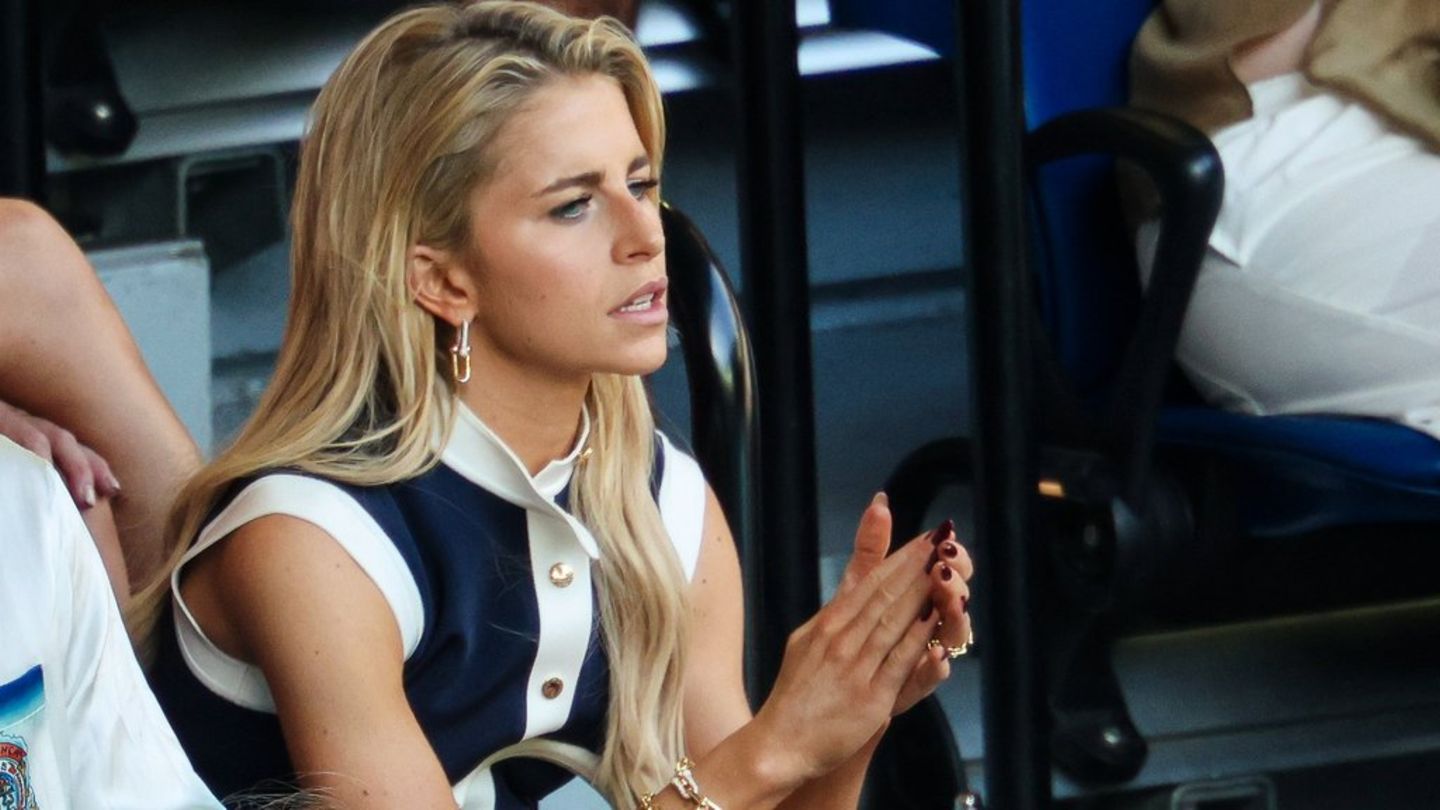 Caro Daur beim Match zwischen Carlos Alcaraz und Alexander Zverev.