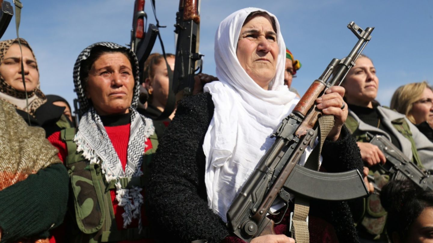 Kurdische Kämpferinnen in Syrien