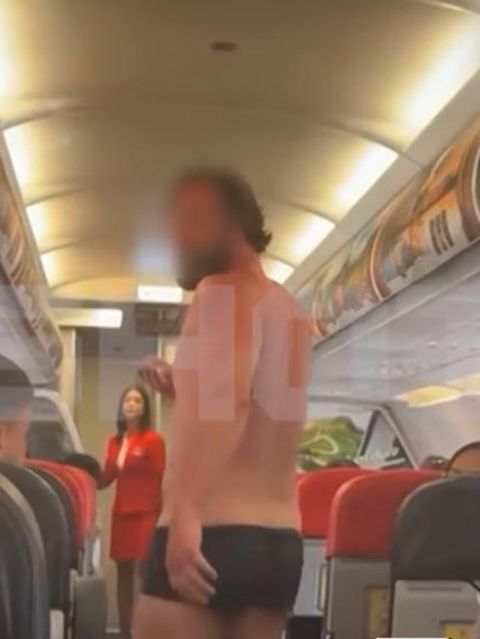 Halbnackter Chaot zwingt Linienflug zur Landung