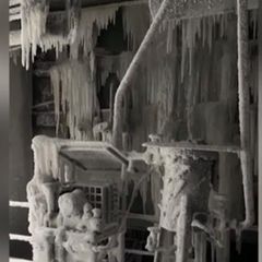 Videos zeigen vereiste Kraftwerke – eisige Kälte zermürbt Menschen in Ukraine