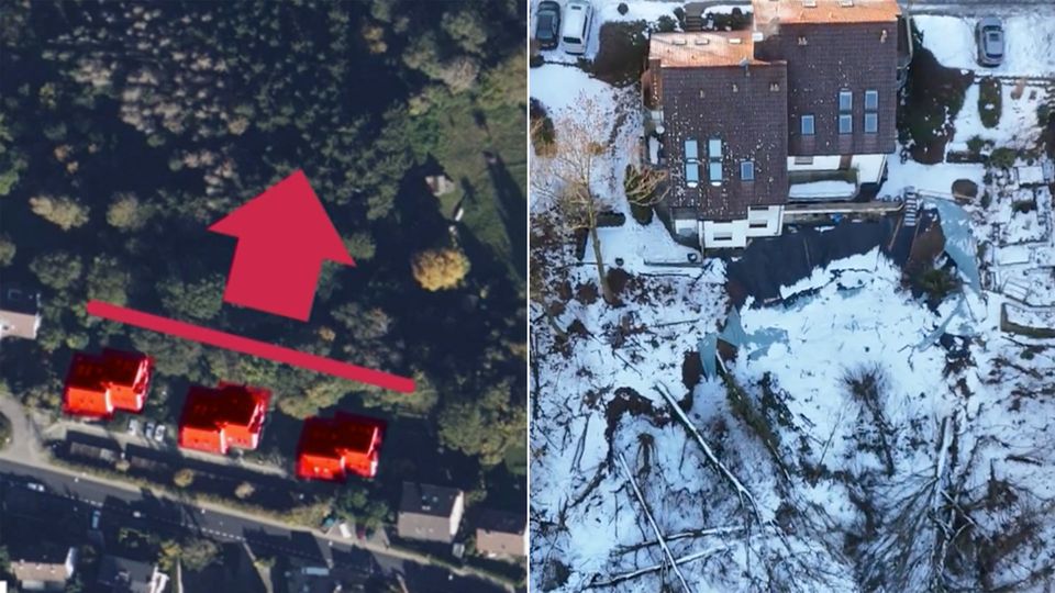 Abgrund frisst sich an Häuser in Schwäbisch Gmünd