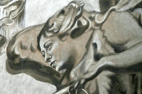 Das Fresko in der Kapelle San Lorenzo