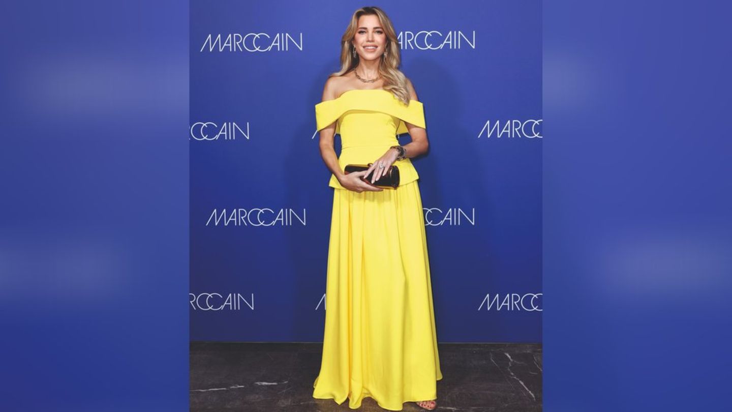 Sylvie Meis strahlt auf der Berlin Fashion Week.