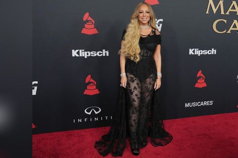 Mariah Carey auf dem roten Teppich bei der MusiCares-Gala.