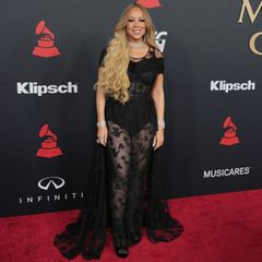 Mariah Carey auf dem roten Teppich bei der MusiCares-Gala.